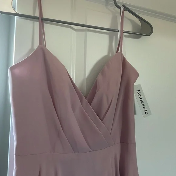 blush halter bridesmaid dress Elizabeth K GL2816 Halter Dress Formal Dress Shops